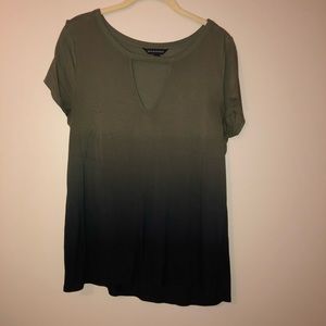 Rock & Repubilc S/S ombré cut out tee